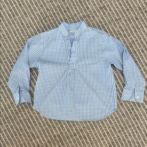 Papo d’ Anjo Blue Gingham Shirt (Size 4)